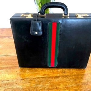 Vintage Gucci Hard Leather briefcase.